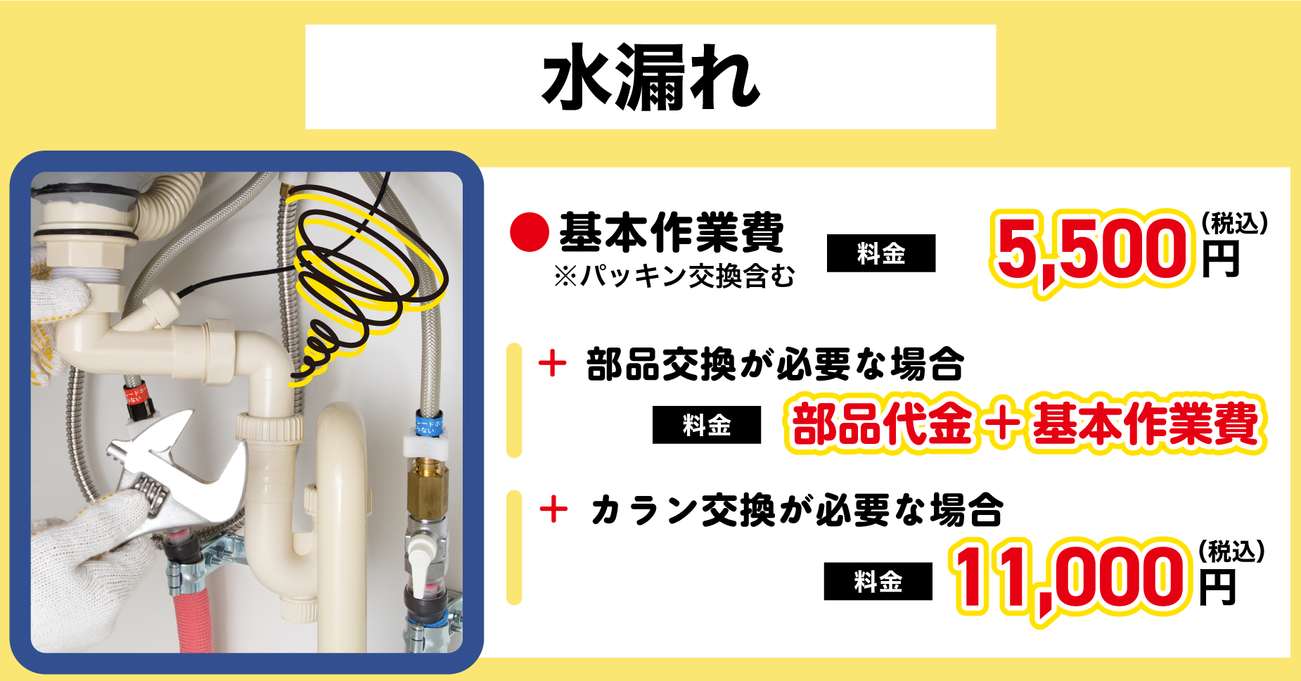 水漏れ